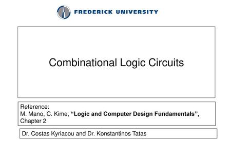 Combinational Logic Circuits