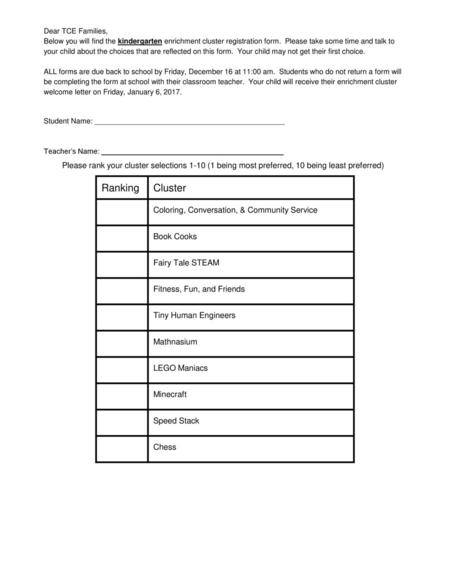 Ranking Cluster Coloring, Conversation, & Community Service Book Cooks