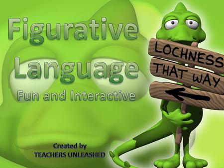 Figurative Language Fun and Interactive Created by TEACHERS UNLEASHED.