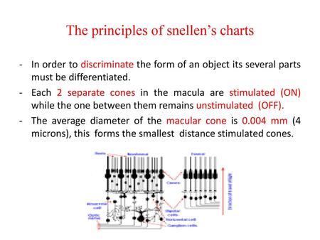 The principles of snellen’s charts