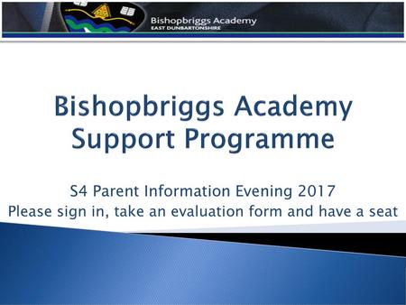 Bishopbriggs Academy Support Programme