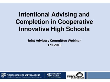 Joint Advisory Committee Webinar