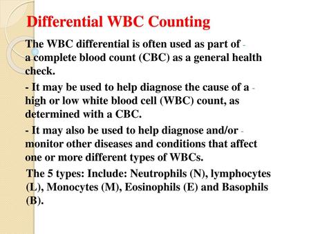 Differential WBC Counting