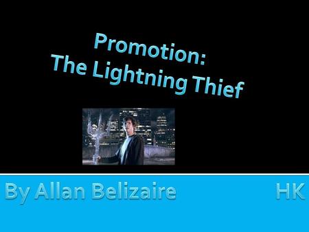 Promotion: The Lightning Thief