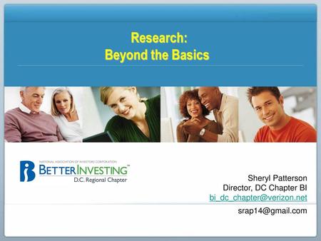 Research: Beyond the Basics