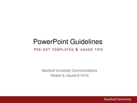 PowerPoint Guidelines