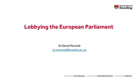 Lobbying the European Parliament