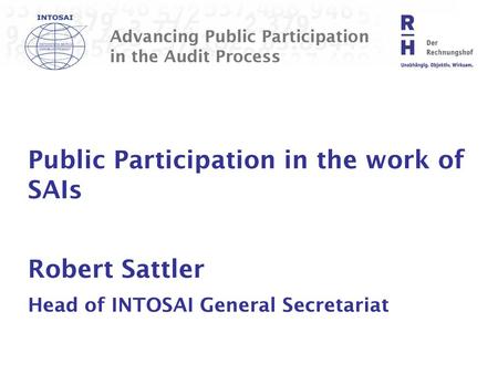 Advancing Public Participation in the Audit Process