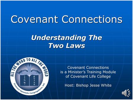 Covenant Connections Understanding The Two Laws