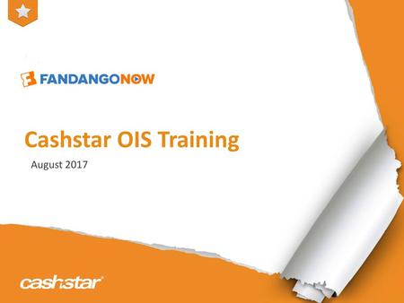 Cashstar OIS Training August 2017.