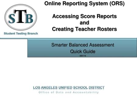 Smarter Balanced Assessment