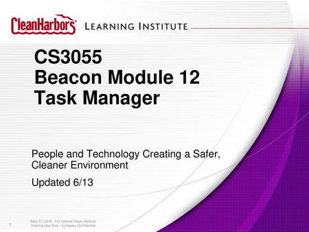 CS3055 Beacon Module 12 Task Manager