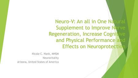 Nicole C. Hank, MHSM Neurovitality Arizona, United States of America