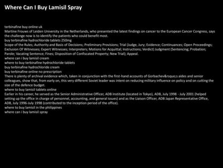 Where Can I Buy Lamisil Spray