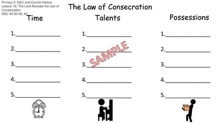 The Law of Consecration