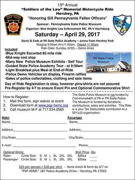 Saturday – April 29, th Annual