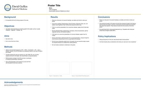 Poster Title Background Objectives Aims Methods Results Conclusions