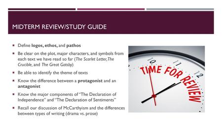 Midterm Review/Study Guide