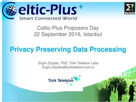 Celtic-Plus Proposers Day 22 September 2016, Istanbul