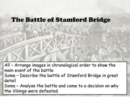 The Battle of Stamford Bridge