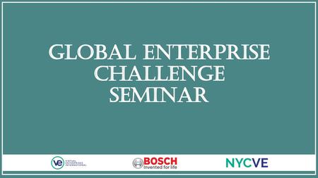 Global Enterprise Challenge Seminar