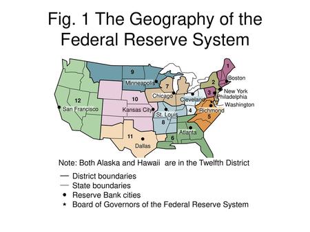 Fig. 1 The Geography of the Federal Reserve System