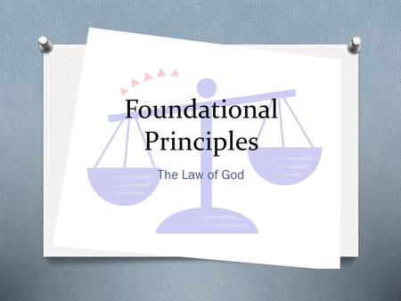 Foundational Principles