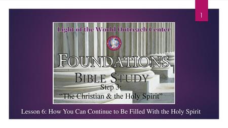 “The Christian & the Holy Spirit”