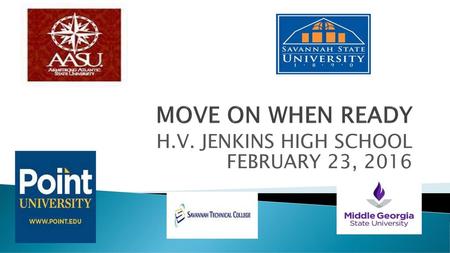 H.V. JENKINS HIGH SCHOOL FEBRUARY 23, 2016