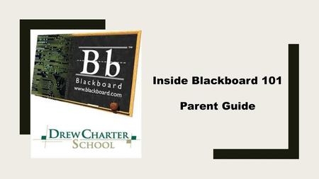 Inside Blackboard 101 Parent Guide.