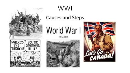 WWI Causes and Steps.