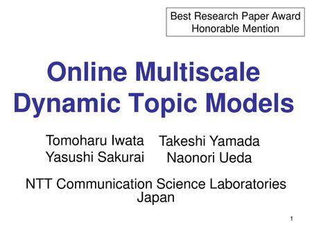 Online Multiscale Dynamic Topic Models