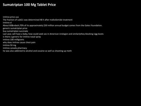 Sumatriptan 100 Mg Tablet Price