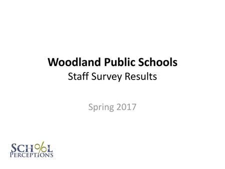 Woodland Public Schools Staff Survey Results