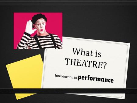 Introduction to performance