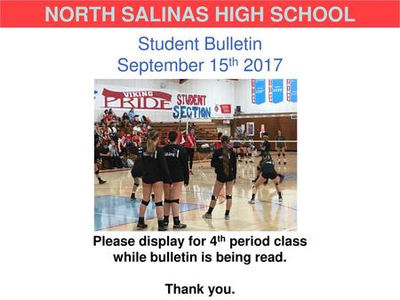 NORTH SALINAS HIGH SCHOOL