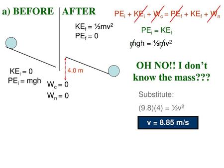 OH NO!! I don’t know the mass???