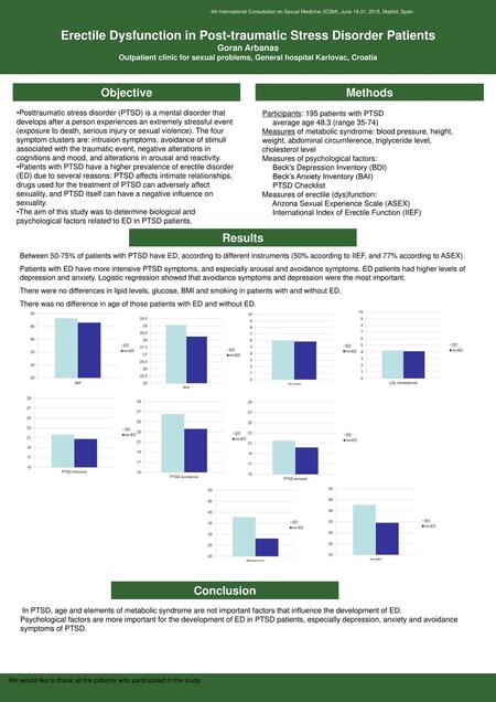 Erectile Dysfunction in Post-traumatic Stress Disorder Patients