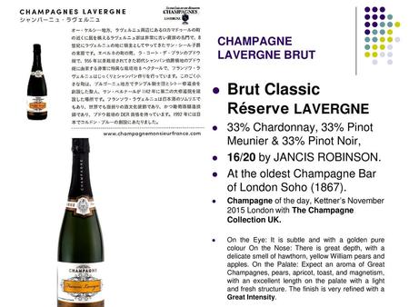 CHAMPAGNE LAVERGNE BRUT