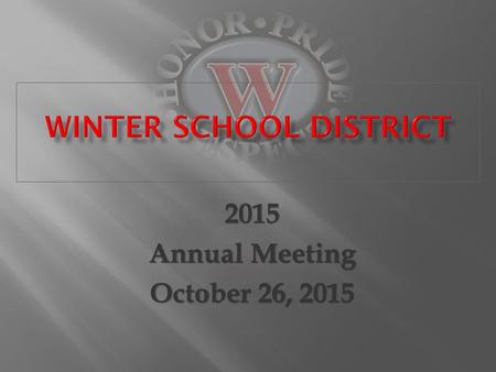 Winter School District