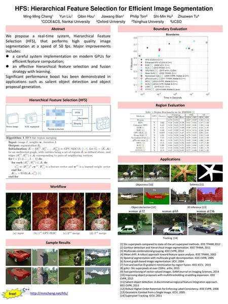 HFS: Hierarchical Feature Selection for Efficient Image Segmentation