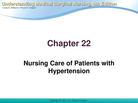 Nursing Care of Patients with Hypertension