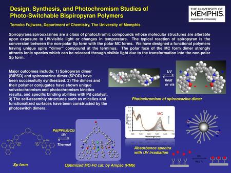 Tomoko Fujiwara, Department of Chemistry, The University of Memphis