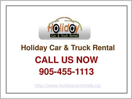 Holiday Car & Truck Rental