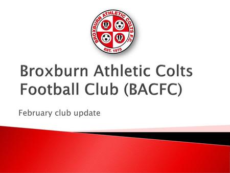 Broxburn Athletic Colts Football Club (BACFC)