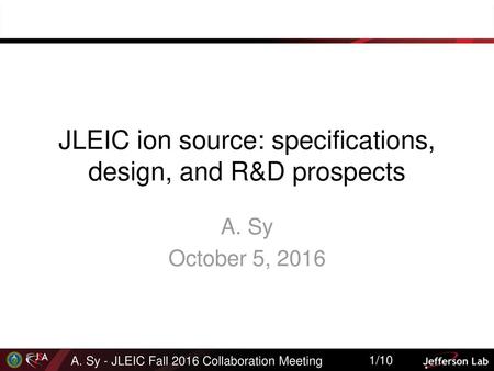 JLEIC ion source: specifications, design, and R&D prospects