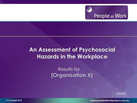 An Assessment of Psychosocial Hazards in the Workplace