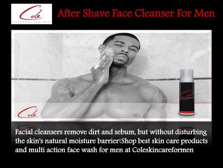 After Shave Face Cleanser For Men