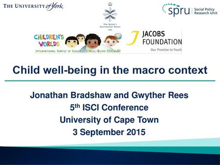 Child well-being in the macro context