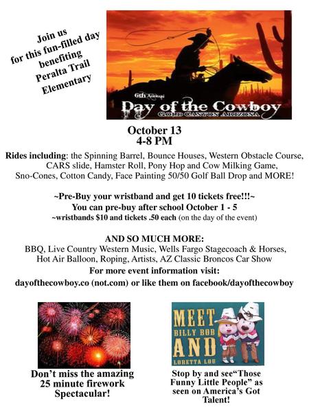 6th Annual Day of he Cowboy Gold Canyon Arizona